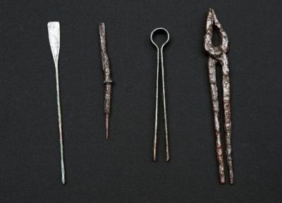 کشف گور 2000 ساله پزشک رومی در مجارستان با ابزار های باستانی اش